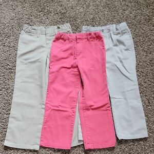 Boys Size 6 Khaki Pants Bundle E•Land Chaps Dockers 3pc School Dress